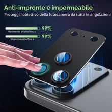Carica l'immagine nel visualizzatore di Gallery, Fitudoos [2 Pezzi Vetro Temperato Pellicola Protettiva Fotocamera Compatibile con iPhone 17 Pro, Lega di alluminio Prote