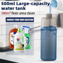 Carica l'immagine nel visualizzatore di Gallery, Scopa Lavapavimenti a Spruzzo，Rotazione di 360° Spray Mop Mocio Lavapavimenti con 3 Cuscinetti Riutilizzabili in Microfibra，500ML，Portascope e Raschietto per la pulizia dei pavimenti e finestre