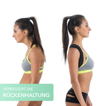 Carica l&#39;immagine nel visualizzatore di Gallery, PhysioSpirit Correttore posturale di alta qualità, supporto per schiena dritto, per una postura sicura, tracolla e correzione posturale, per uomini e donne, M