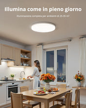 Carica l'immagine nel visualizzatore di Gallery, Combuh Plafoniera Led Soffitto 30cm, 48w Rotonda Lampada Soffitto Interno Casa, Plafoniere Bianco Neutro 4000K, IP44 Imp