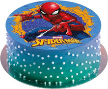 Carica l'immagine nel visualizzatore di Gallery, dekora - Cialda Spider-man per Torta | Decorazione per Torta di Compleanno per Bambini di Spiderman - 20 cm
