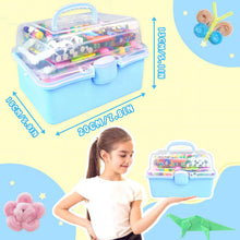 Carica l'immagine nel visualizzatore di Gallery, ZEIZHUBN Kit Lavoretti Creativi per Bambini 3000 Pezzi DIY Art Craft Set Scovolini Colorati per Lavoretti Giochi Creativ