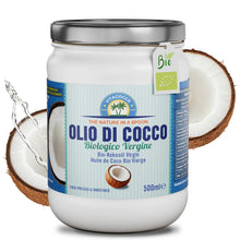 Carica l'immagine nel visualizzatore di Gallery, Exponatura Olio di Cocco Biologico 500ml – Crudo e Vergine, Spremuto a Freddo – 100% Naturale, Gusto Delicato per Cucina