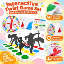 Carica l'immagine nel visualizzatore di Gallery, Twister Gioco in Scatola, Set Completo con Tappeto e Ruota, Giocattolo in PE per Feste e Giochi di Gruppo