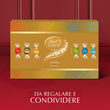 Carica l'immagine nel visualizzatore di Gallery, Lindt LINDOR Confezione Sharing Natale, Cioccolatini assortiti 525g