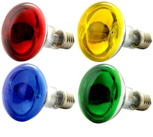 Carica l'immagine nel visualizzatore di Gallery, OL-KIT4COLOR60 Kit 4 Lampadine Colorate ad Incandescenza Spot, E27, 60 Watt