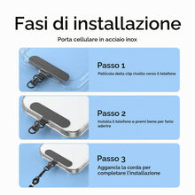 Carica l'immagine nel visualizzatore di Gallery, Set di 4 Toppa per Cordino Telefono,Ovale 360° Ruotabile Cordino per Telefono Patch in Acciaio Inox Toppe di Ricambio Mu