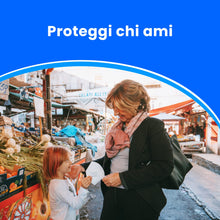 Carica l&#39;immagine nel visualizzatore di Gallery, ADESTE - 50 Mascherine FFP2 Bianche Certificate CE, Filiera controllata, anallergiche, con elastici comodi e resistenti. Sicura: capacità filtrante &gt;99,5%, Buste singole sigillate.