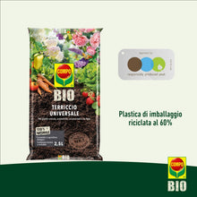 Carica l'immagine nel visualizzatore di Gallery, COMPO BIO Terriccio Universale, Per Piante Orticole, Aromatiche, Ornamentali e da Fiore, Consentito in Agricoltura Biolo