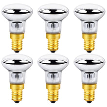 Carica l'immagine nel visualizzatore di Gallery, 6 Pezzi Lava Lampadina E14 30W R39 Lampadina a Incandescenza, Luce Calda 2700K, 340LM, AC 230V, Filamento R39 Attacco Pi