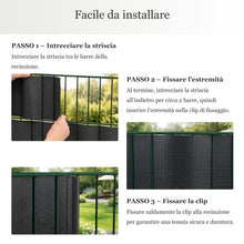 Carica l'immagine nel visualizzatore di Gallery, LEIVESTE Strisce Frangivista in PVC per Recinzione e Ringhiera, 19 cm x 35 m, 450 g/m², Fascia Privacy Anti-UV e Imperme
