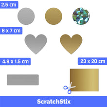 Carica l&#39;immagine nel visualizzatore di Gallery, 150 pezzi, Gratta e Vinci Personalizzato Adesivi, Scratch Sticker - 48 x 15mm, Grigio Rettangolo