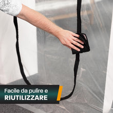 Carica l'immagine nel visualizzatore di Gallery, Hinrichs 2x Porta Antipolvere con Chiusura a Strappo - 220x120 cm - Copri Scarpiera con Cerniera - Antipolvere Casa - Co