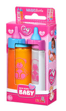 Carica l'immagine nel visualizzatore di Gallery, Simba New Born Baby 105560011 - Set di 2 biberon magici per bambole, con contenuto scomparso, 1 latte, 1 succo, 12 cm, a