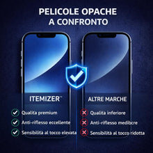Carica l'immagine nel visualizzatore di Gallery, iTemizer PELLICOLA PRIVACY OPACA (iPhone 13/13 Pro/14/16e)