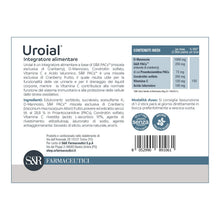Carica l'immagine nel visualizzatore di Gallery, S&amp;R Farmaceutici | UROIAL - Integratore alimentare con acido ialuronico per il Benessere delle Vie Urinarie e Valido Sup
