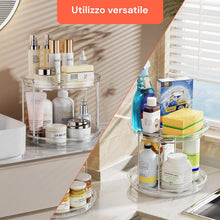 Carica l'immagine nel visualizzatore di Gallery, Avilia Set 2 Organizer Rotanti, 2 Livelli in Plastica Trasparente