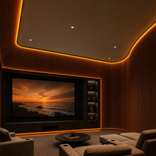 Carica l'immagine nel visualizzatore di Gallery, Striscia LED da 5 m: striscia LED in silicone altamente traslucido, 12 x 12 mm, illuminazione frontale nera, flessibile,