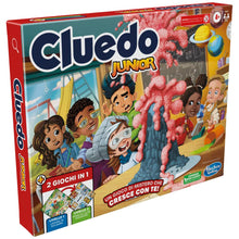 Carica l'immagine nel visualizzatore di Gallery, Hasbro Gaming Cluedo Junior, Gioco da Tavolo 2 in 1 con Tabellone Fronte-Retro, Gioco di Investigazione, Per Bambini e B