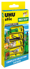Carica l'immagine nel visualizzatore di Gallery, UHU Stic Minecraft Limited Edition Collezionabili, Colla Stick per la Scuola Adatta ai Bambini, Senza Solventi, Colla Sicura per i Lavoretti, Box Composta da 8 Stick da 8.2g