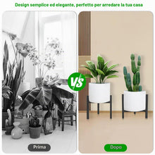 Carica l'immagine nel visualizzatore di Gallery, Supporto per piante metallico regolabile carico elevato per vasi 20‑31 cm
