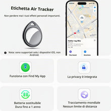 Carica l'immagine nel visualizzatore di Gallery, QCOQ® Tracker Tags 4 Pezzi Noir Compatibile con Apple Dov’è App (solo iOS)