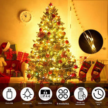 Carica l'immagine nel visualizzatore di Gallery, Vicloon Luci a Stringa USB, 2x10M 100 LED ,Telecomando Timer,Bianco Caldo