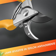 Carica l'immagine nel visualizzatore di Gallery, GRÜNTEK Forbici da Giardino Professionali Cesoie da Potatura Giardino 21cm Utensile da Giardino Giallo Gyrfalke