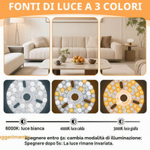 Carica l'immagine nel visualizzatore di Gallery, Modulo LED 24W per Ventilatore Soffitto 6,3" Magnetico 3 Colori
