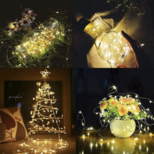 Carica l'immagine nel visualizzatore di Gallery, Vicloon Stringa Luci LED, 10M 100 LED Luci Natale Impermeabili con Telecomando, a Batteria, Lampada a Fili di Rame, Luci Decorative per Giardino, Casa Feste, Halloween, Matrimonio