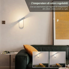Carica l'immagine nel visualizzatore di Gallery, Klighten Applique da Parete Interno 3000K/4000K con interruttore 5W Bianco