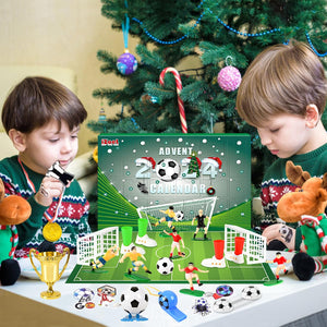 iZoeL Calendario Avvento 2024 Calcistico Calendario Avvento Bambini Calendario Avvento Calcio, 24 Giocattoli a Tema Coppa del Mondo - Calendario Avvento dei Mondiali Sorpresa Regalo per Figlia Figlio