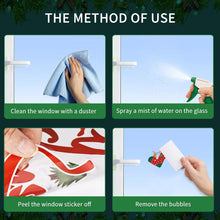 Carica l'immagine nel visualizzatore di Gallery, Bblike Adesivi per finestre di Natale 8 fogli window sticker decor fiocchi di neve fiocchi di neve immagini per porte, vetrine, frontali in vetro, decorazione natalizia riutilizzabile