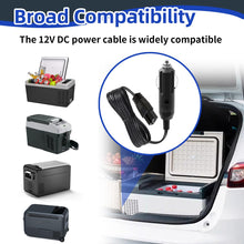 Carica l'immagine nel visualizzatore di Gallery, Cavo di Alimentazione 12V 10A DC per Mini Mobicool CoolBox Frigorifero, 2 Pin Accendisigari Ricarica Frigorifero 1.8M per Auto Portatile Frigo Congelatore