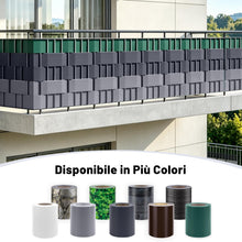 Carica l'immagine nel visualizzatore di Gallery, HENG FENG Strisce Frangivista PVC per ringhiere 35m x 19cm, Anthracite