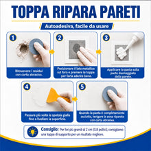 Carica l'immagine nel visualizzatore di Gallery, Kit Stucco Per Muro Bianco Pronto, Stucco Veloce In Tubetto Impermeabile con Raschietto, Riparatore Muro Ad Asciugatura 