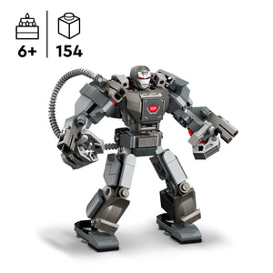 LEGO Marvel Mech di War Machine, Giocattolo Action Figure da Costruire, Gioco per Bambini e Bambine da 6 Anni con 3 Shooter, Personaggio Leggendario del MCU, Regalo di Compleanno da Supereroi 76277