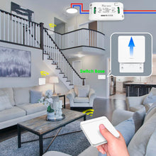 Carica l'immagine nel visualizzatore di Gallery, Interruttore Luce Senza Fili, Rimovibile Interruttore Wireless Con Trasmettitore Radio 100M 2300W Portata Telecomando Pe