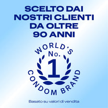 Carica l'immagine nel visualizzatore di Gallery, Durex Settebello Classico, Preservativi Durex Classici, Formato Convenienza, Confezione Riciclabile Salvaspazio, 40 Prof