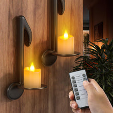 Carica l'immagine nel visualizzatore di Gallery, SoulBay Tea Light Candele, 12 pezzi Candele LED Ricaricabili con Telecomando e Timer, Candele Elettriche Finte Fiamma Ef