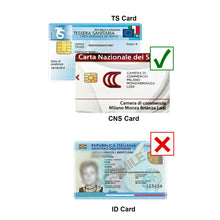 Carica l&#39;immagine nel visualizzatore di Gallery, Recbot lettore smart card firma digitale, Lettore Smart Card Tessera Sanitaria, Lettore Smart Card CNS, Lettore di Smart CRS/CNS Compatibile con Windows 10 e Windows 11
