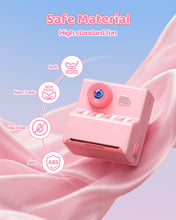 Carica l'immagine nel visualizzatore di Gallery, Macchina Fotografica Bambini Istantanea Rosa: HODDRCCN Macchina Fotografica Istantanea Bambini - Registrazione Video 108