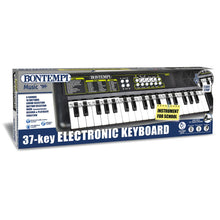 Carica l'immagine nel visualizzatore di Gallery, Bontempi 15 3700 KeyRhythm Pianoforte Digitale con Tastiera 37 Tasti, Passo 1,5 cm, Jack per Cuffie, Strisce Pentagramma, Metronomo e Traspositore, 42,4x15,2x4,7 cm