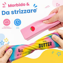 Carica l'immagine nel visualizzatore di Gallery, 2 Pezzi Butter Squishy,Giocattolo da Spremere Antistress Squishy Burro