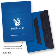 Carica l'immagine nel visualizzatore di Gallery, pubblimania Portadocumenti con Pattina e Banda Elastica, Custodia Multiuso per Libretto Auto, Moto, Scooter, Camper e Ca