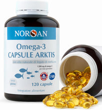 Carica l'immagine nel visualizzatore di Gallery, NORSAN Omega 3 Capsule Arktis, Olio di Fegato di Merluzzo, 1x120 pz
