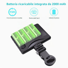 Carica l'immagine nel visualizzatore di Gallery, Luce selfie a 60 LED, 3 modalità di illuminazione, ricaricabile con clip per telefono/laptop/fotocamera e CRI 97+ per la