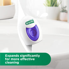 Carica l'immagine nel visualizzatore di Gallery, GUM EXPANDING FLOSS | rimuove la placca negli spazi interdentali | si espande adattandosi agli spazi interdentali più la