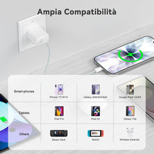 Carica l'immagine nel visualizzatore di Gallery, YISH 45W Caricatore USB C Caricabatterie Rapido GaN - Alimentatore USB C Presa Carica Batterie Cellulare PPS Compatibile