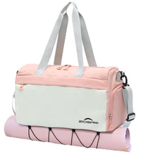 Carica l&#39;immagine nel visualizzatore di Gallery, ZIOSINM Borsone Palestra Donna Uomo 35L Piccola Borsa Palestra con Scomparto per Scarpe, Borsone da Viaggio Weekender, Borsa Sportivacon Maniglia per Trasporto e Deposito per Tappetino Yoga (rosa)